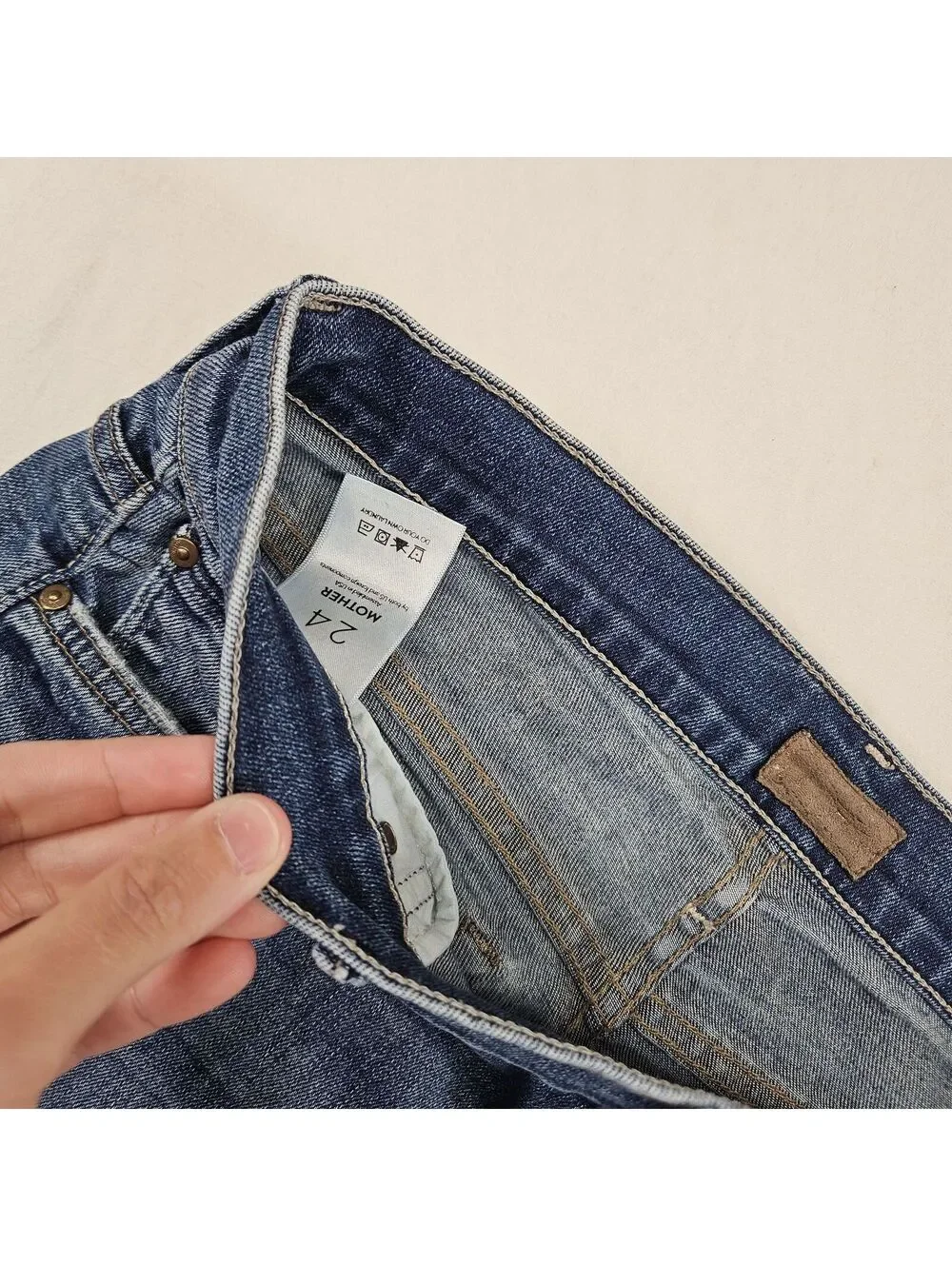 Mother denim shorts size 24